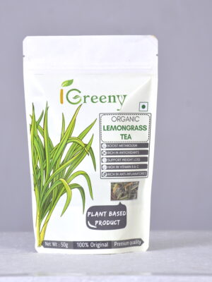 iGreeny organic Lemongrass Tea 50g – Immunity Booster and Weight Management Hair & Skin Pure Herb Caffeine Free Detox Tea …