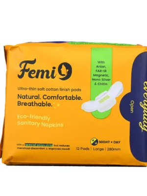 Femi 9 Sanitary Napkin(280 mm- 12 Pads) Pack of 1